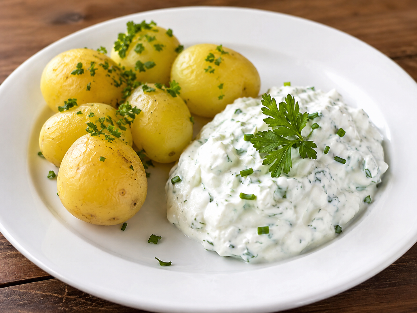 Kräuterquark mit Pellkartoffeln