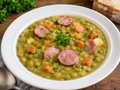 Pea Soup with Bacon and Sausages