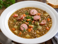 Lentil Soup with Bacon and Sausages